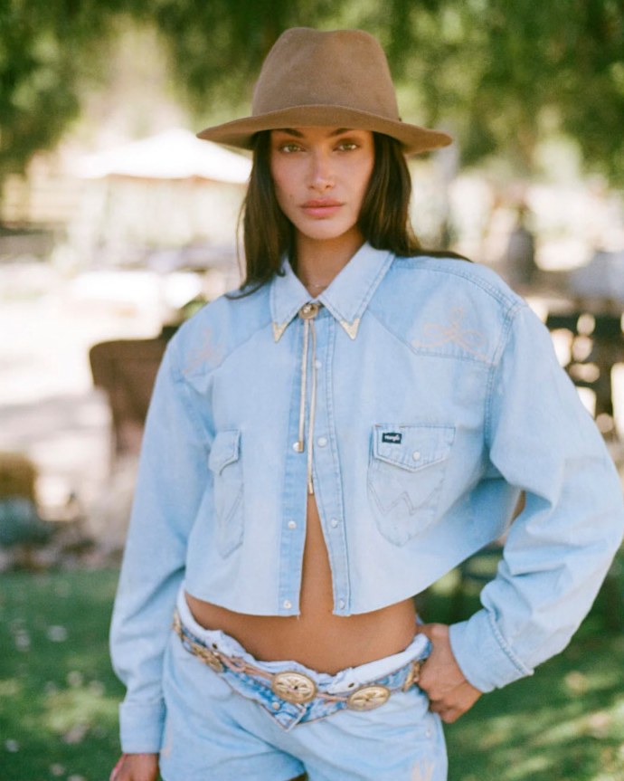 Film — The Melissa: light denim western shirt